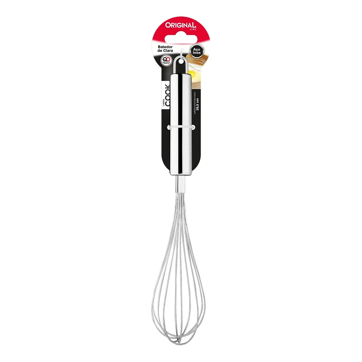 Batedor Fue Claras 28,5cm Line Aço Inox